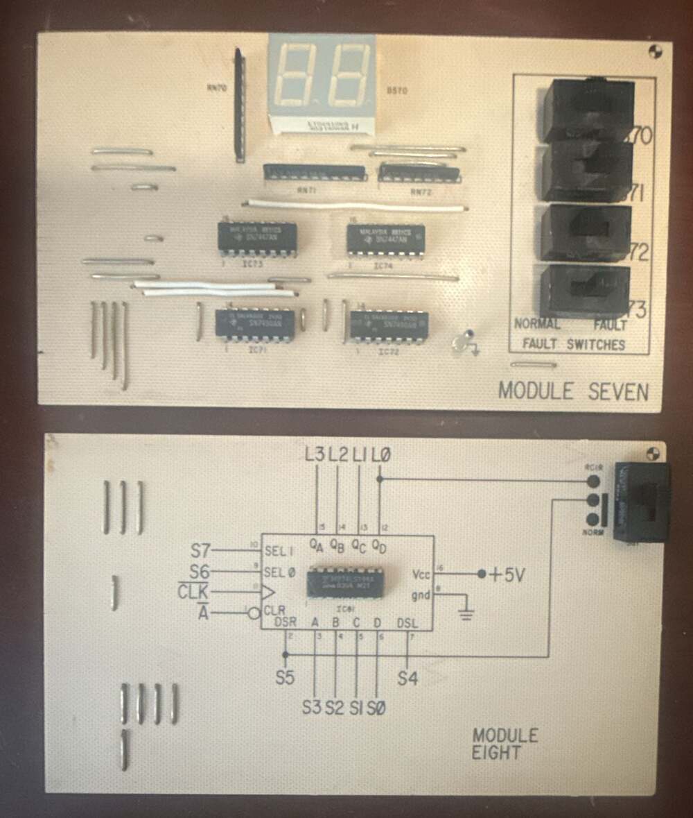 Module Seven and Module Eight Electronics Training Board Set - Picture 1 of 3